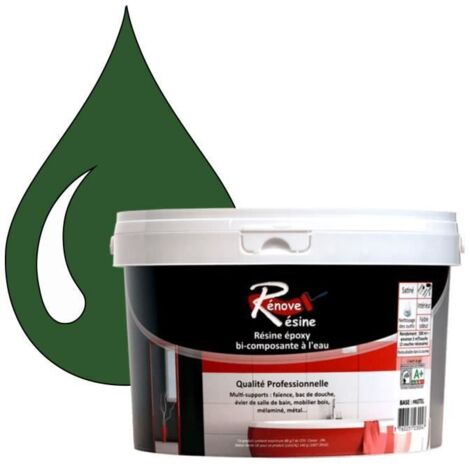 Peinture Résine - Rénove Résine 0.5L - Vert feuillage - Brillant - Universel