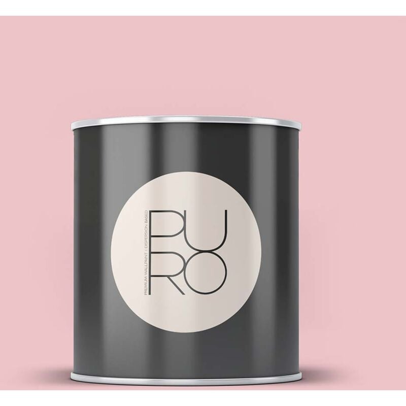 Peinture rose pétale mat moderne et résistante Peinture satinée facile à appliquer Peinture puro Premium C2031 1L - Rose