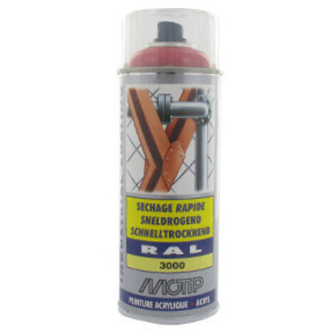 Peinture rouge TORO, aérosol 400 ml.