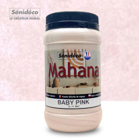 Peinture sablée effet métallisé - MAHANA 1L pour 8 m² coloris Baby Pink