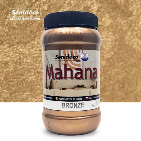 Peinture sablée effet métallisé - MAHANA 1L pour 8 m² coloris Bronze