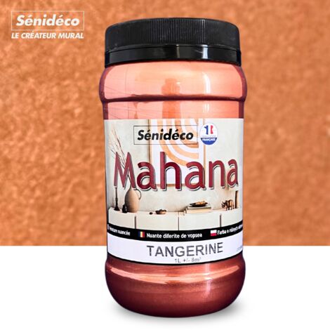 Peinture sablée effet métallisé - MAHANA 1L pour 8 m² coloris Tangerine