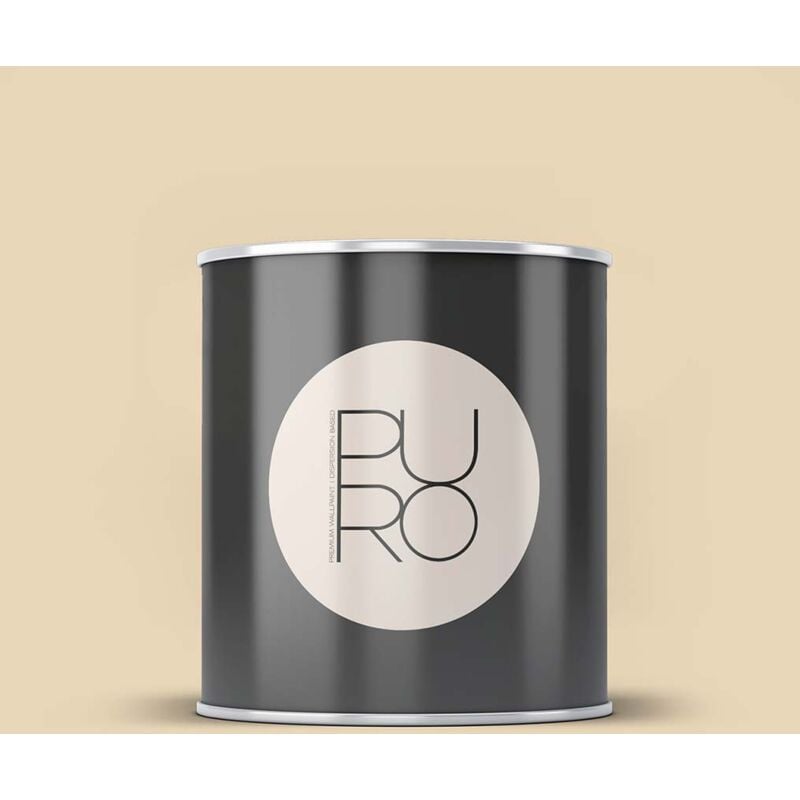 Peinture safran doux mat moderne et résistante Peinture satinée facile à appliquer Peinture puro Premium C8009 2,5L - Beige