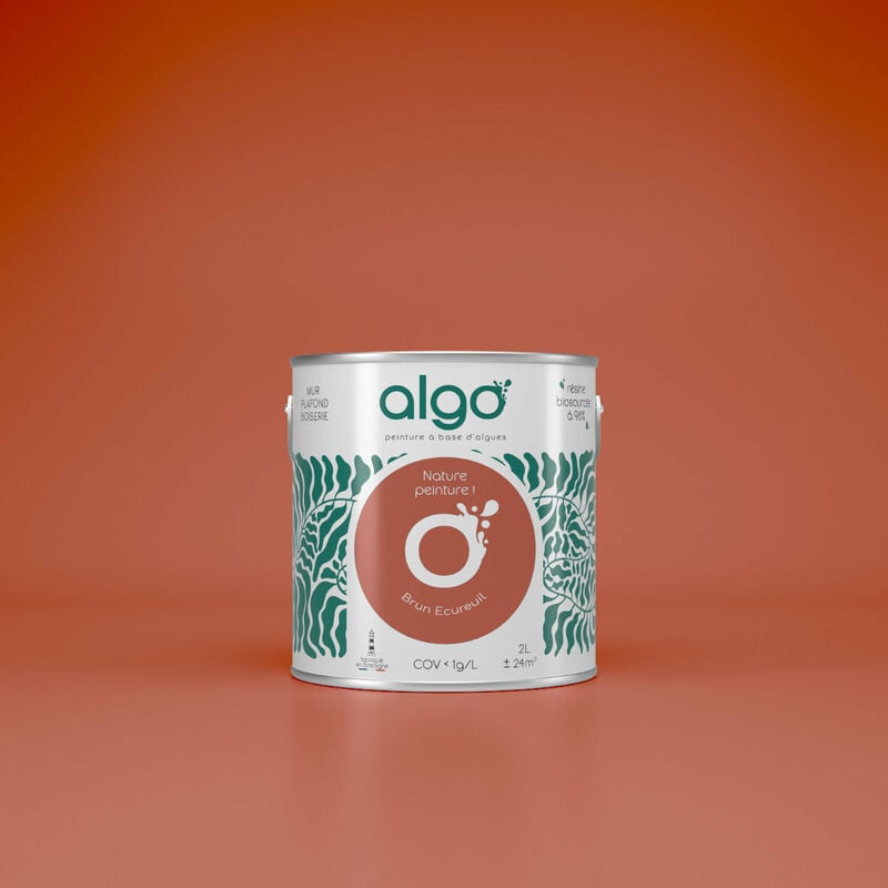 Peinture écologique Algo - Velours - Brun écureuil - 2L