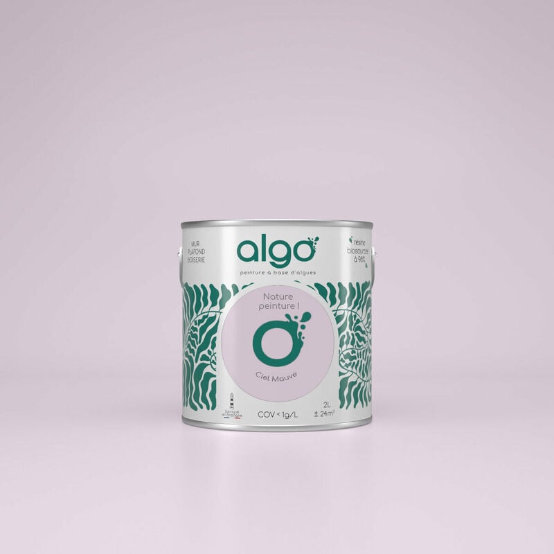 Peinture écologique Algo Velours - Ciel Mauve - 5L