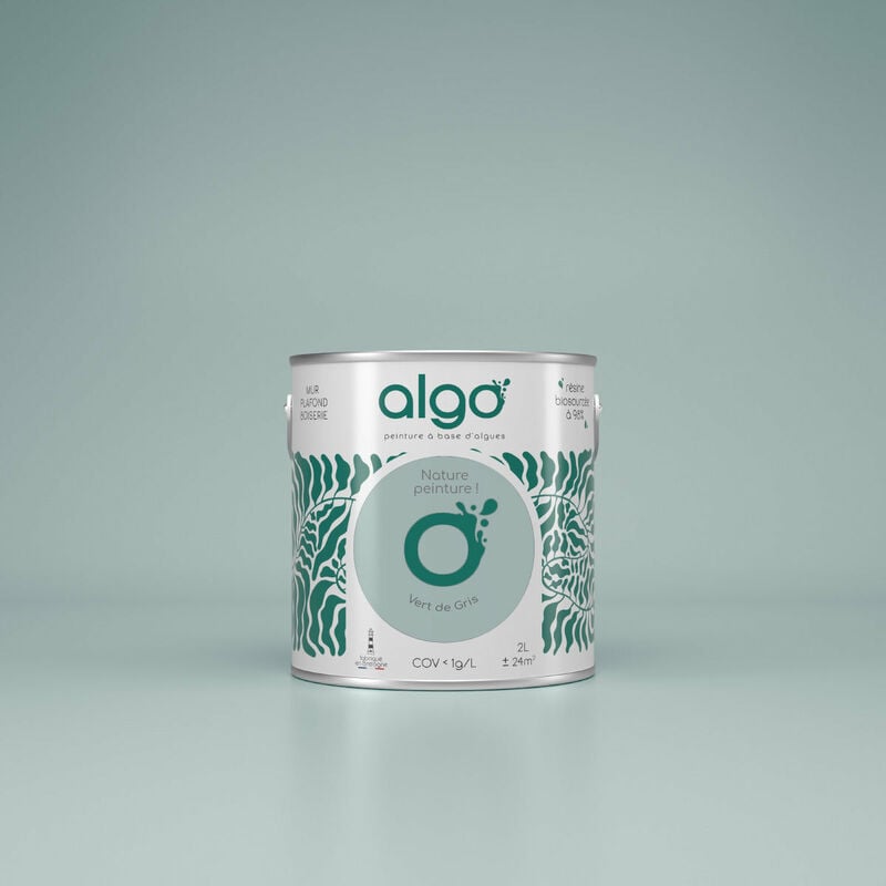 Peinture écologique Algo Velours - Vert de Gris - 5L