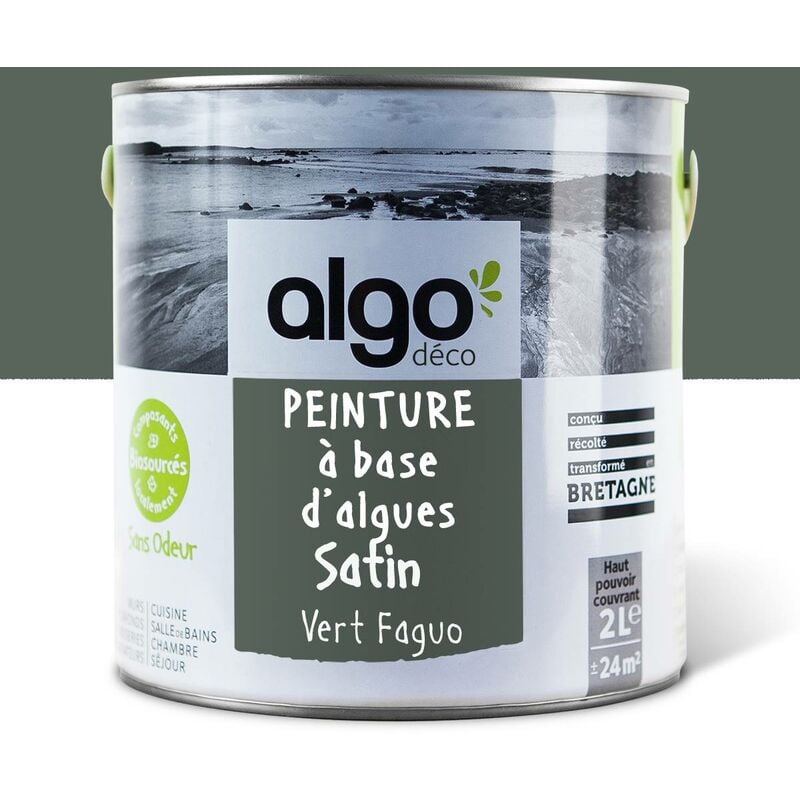 Peinture écologique Algo - Velours - Vert Faguo FA - 2L