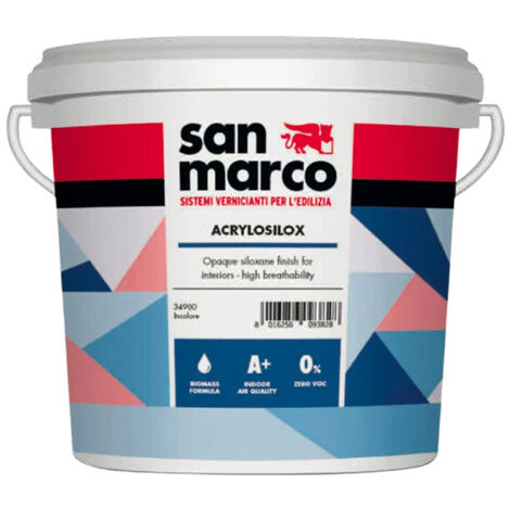 Peinture San Marco Acrylosilox Blanc 12l - San Marco