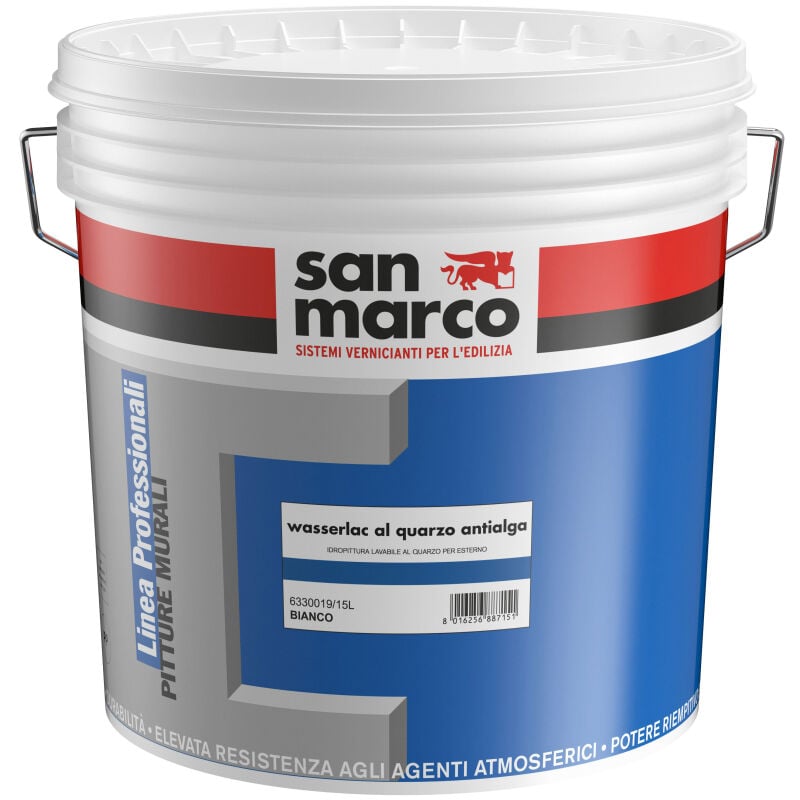 Peinture SAN MARCO Wasserlac al Quarzo Antialga blanc 1L - SAN MARCO