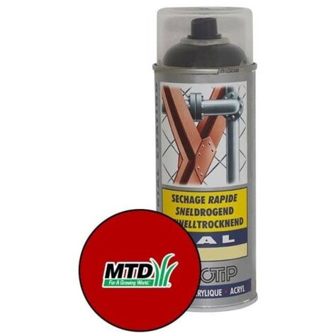 PEINTURE SECHAGE RAPIDE RAL ACRYL RAL3000 BRILLANT AEROSOL 400ML MOTIP