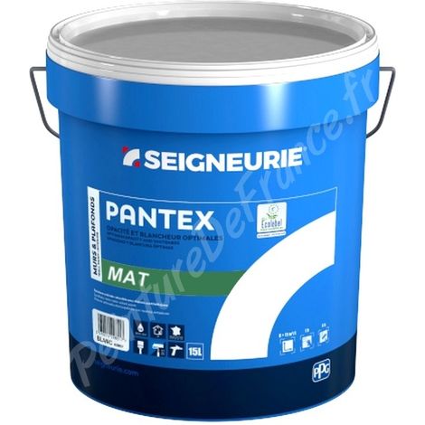 main image of "Peinture SEIGNEURIE Pantex Mat BLANC 15L | Conditionnement: 15 Litres"
