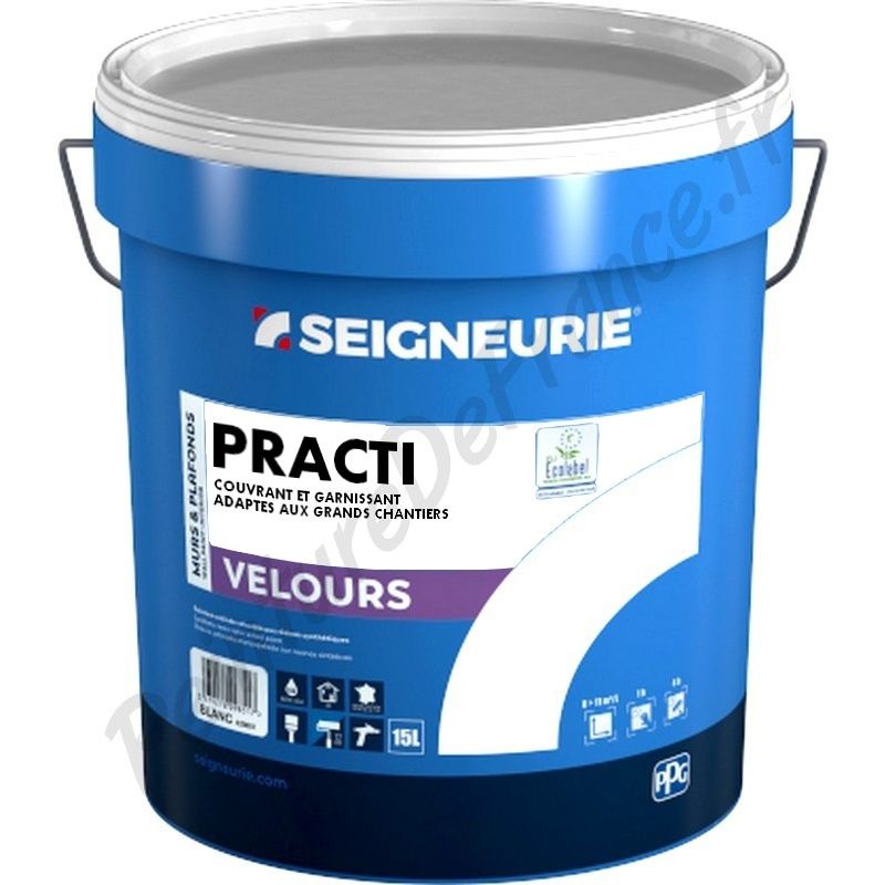 Peinture Seigneurie Practi Velours Blanc 15L | Conditionnement: 15 Litres -  Practi Velours 15L