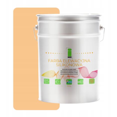 Peinture silicone pour façade beige chaud, teinte beige, 10 L