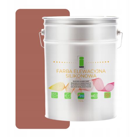Peinture silicone pour façade saumon foncé 2013 10L