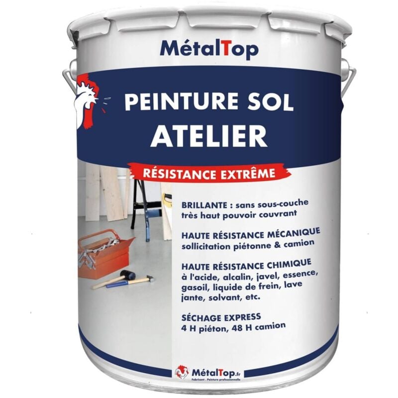 Peinture Sol Atelier - Pot 1 l - 1019 - Beige gris Metaltop