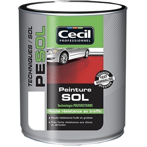 Peinture sol Cécil Professionnel PE SOL Blanc satin 2,5 L