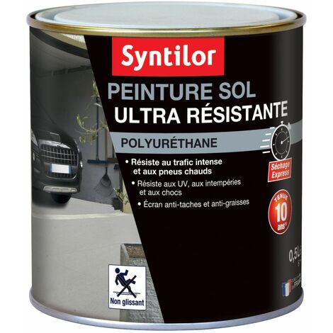 Peinture sol exterieur-garage acier Finition : Satin  500 ml