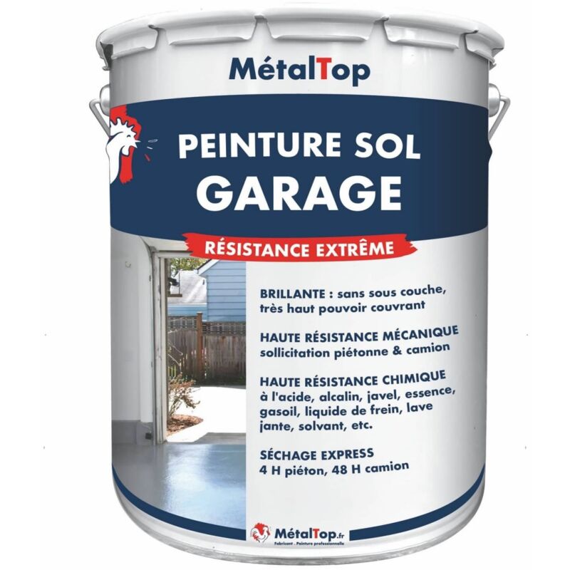 Peinture Sol Garage - Pot 1 l - 9018 - Blanc papyrus Metaltop