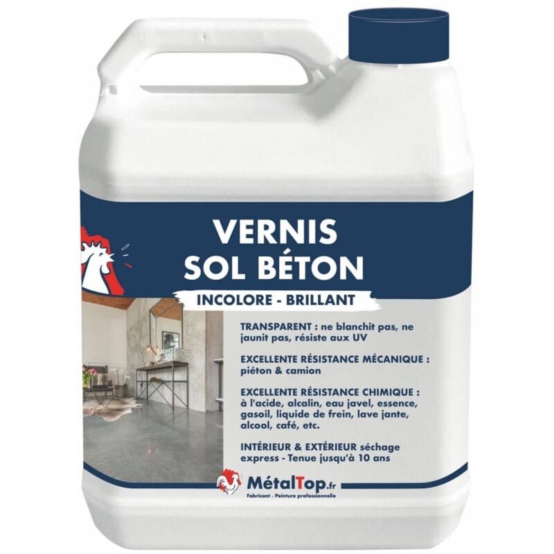Vernis Sol Beton - Pot 20 l - Incolore Metaltop