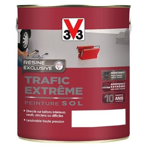 Peinture Sol Résine V33 Trafic Extrême Blanc 2,5 L