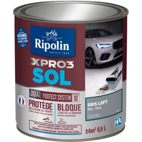 Peinture sol satin 0,5L RIPOLIN - plusieurs modèles disponibles
