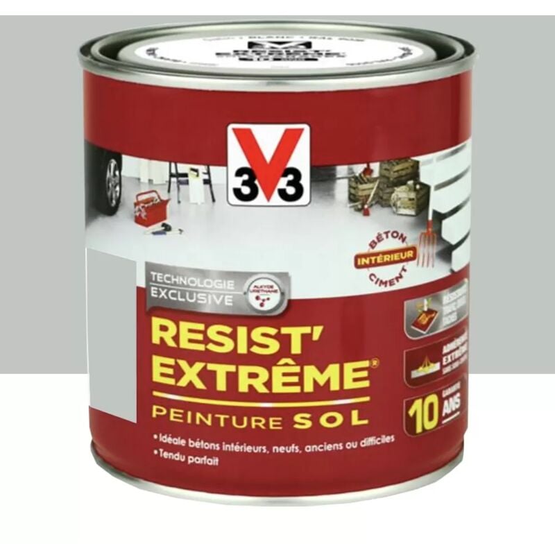 Peinture Sol V33 Resist' Extrême Gris kaolin 0,5 l