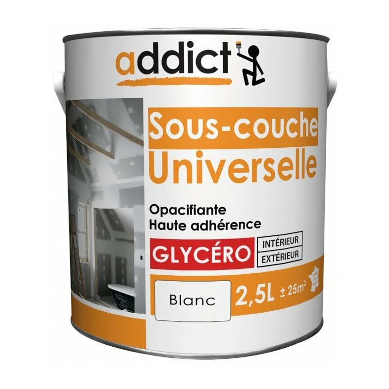 Peinture Sous-couche universelle 2.5 litres blanc Addict