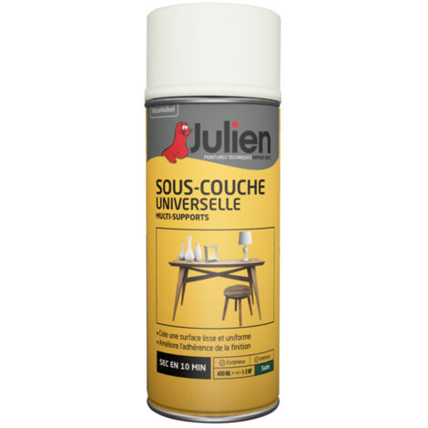 Peinture Sous-couche universelle aérosol - Mat Blanc - 400 ml - Julien