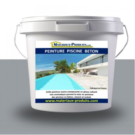 Peinture Spéciale Piscine Béton - 5 L Gris ciment - MATPRO