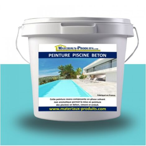 Peinture Spéciale Piscine Béton - 5 L Turquoise - MATPRO