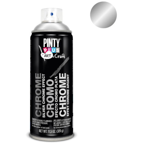 PEINTURE SPRAY EFFET CHROME ARGENT