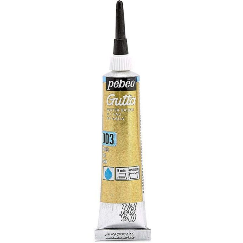 PEBEO Peinture sur soie -  - Setasilk - Gutta Aqueux - Tube 20ml - Couleur Or