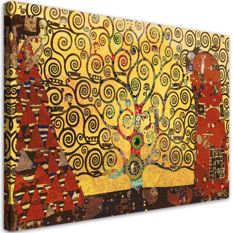 Peinture sur toile, Arbre de Vie Gustav Klimt - 60x40