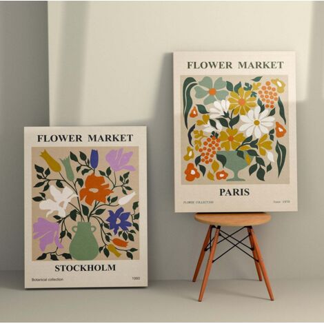 Peinture sur toile decorative 2 pieces 2knv4333 - 50 x 70 88649343 88649343 88649343