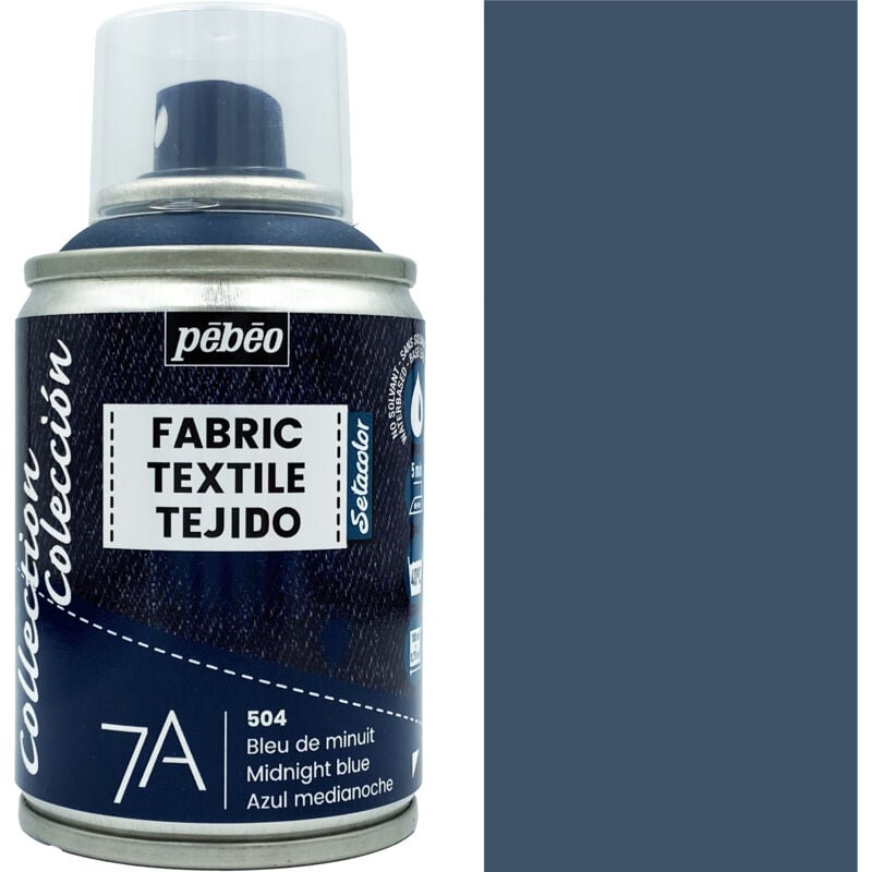Peinture textile SPRAY Pébéo 7A BLEU NORD 100ml aérosol textile 504