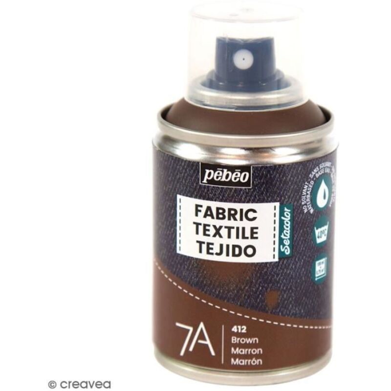 PEBEO Peinture textile en bombe - 100 ml Marron