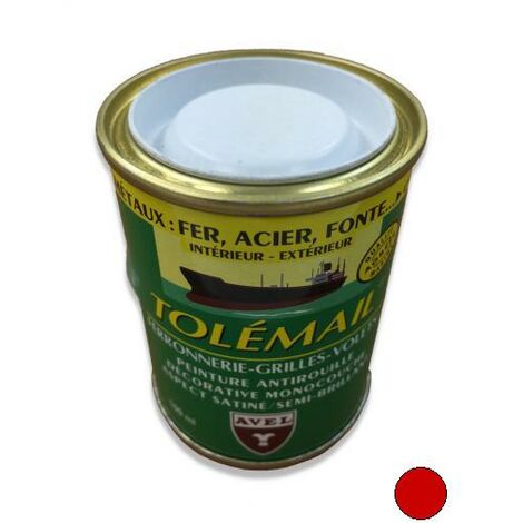 AVEL Peinture TOLEMAIL Ferronnerie, 100 ml ROUGE VIF