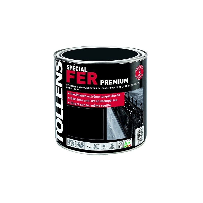 RIPOLIN Peinture pour Fer Extérieur - Noir Mat, 0,25L - Achat / Vente  peinture - vernis Peinture Noir mat 0,25 L - Cdiscount