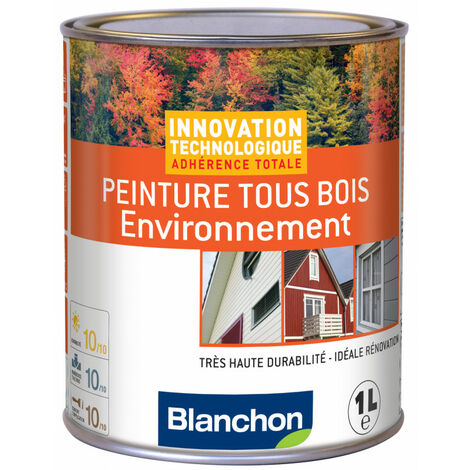 Blanchon  Peinture  Tous Bois Environnement  1L - Plusieurs modèles disponibles