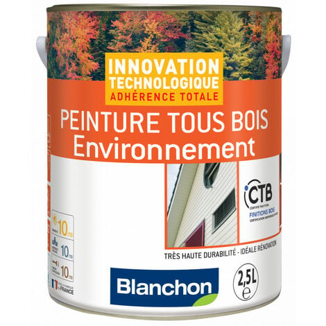 Blanchon  Peinture  Tous Bois Environnement  2,5L - Plusieurs modèles disponibles