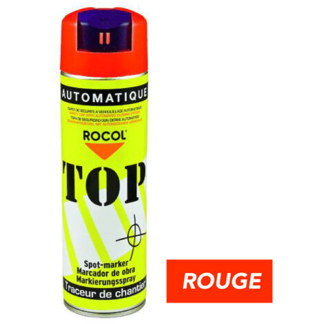 PEINTURE TRACEUR DE CHANTIER (W801801GROUPE).- Rouge fluo -