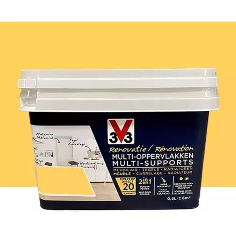 Peinture V33 Rénovation Multi-Supports Jaune tournesol 2 L