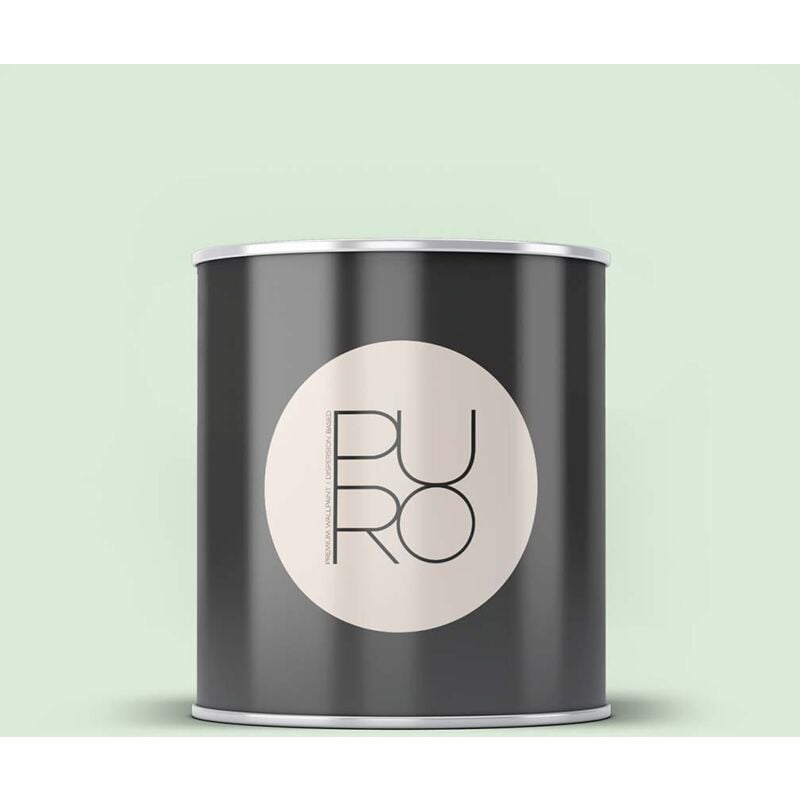 Peinture vert clair mat moderne et résistante Peinture satinée facile à appliquer Peinture puro Premium C4001 1L - Vert