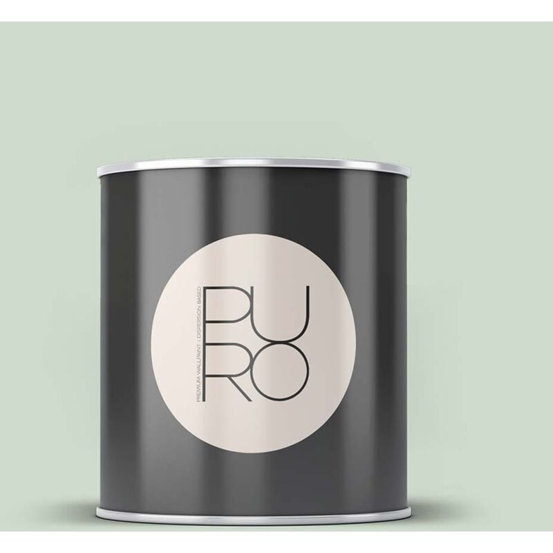 Peinture vert sauge mat moderne et résistante Peinture satinée facile à appliquer Peinture puro Premium C5002 1L - Vert