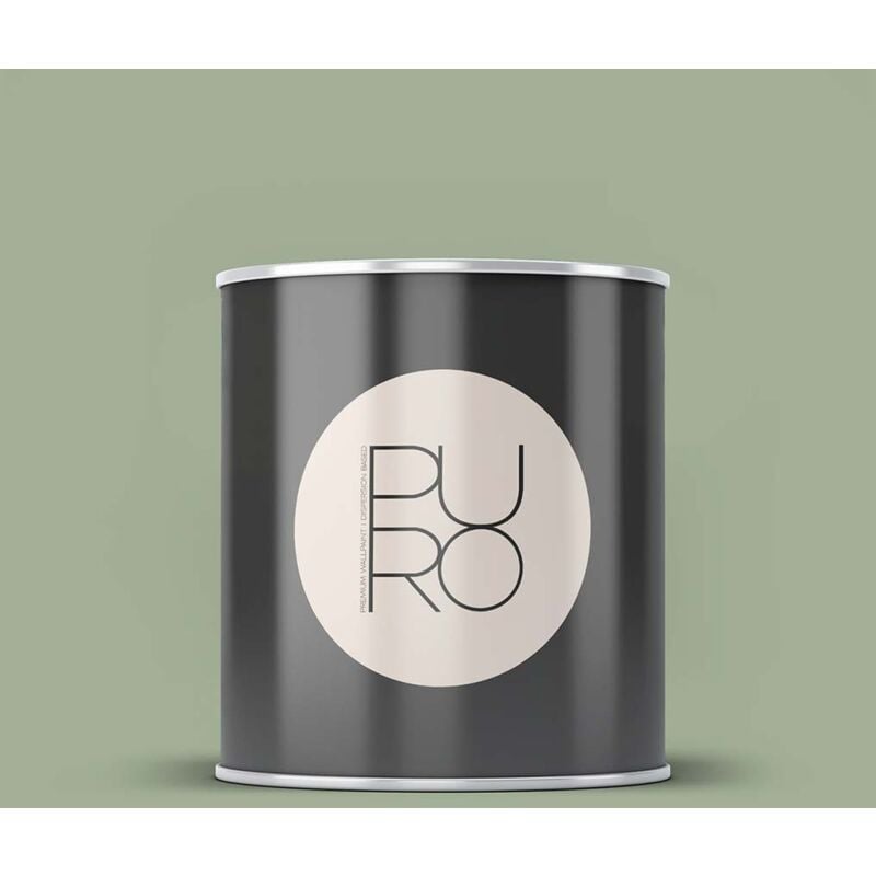 Peinture vert sauge mat moderne et résistante Peinture satinée facile à appliquer Peinture puro Premium C5002 5L - Vert