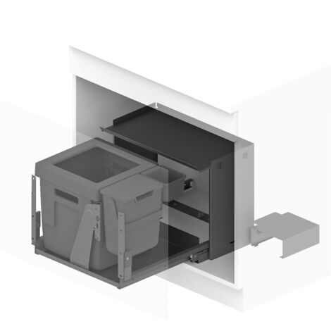 Peka Abfallsystem Oeko Complet Aqua L KB 750-900mm Anthrazit