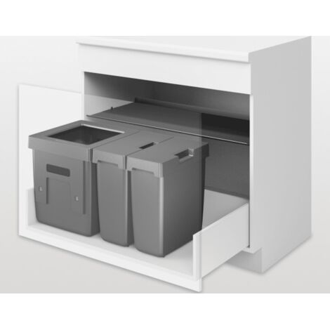 peka Abfallsystem Oeko Universal 40+17+17L EB900 anthrazit