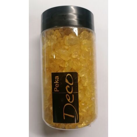 PEKA DECO - SASSI VETRO GIALLI 350ML GIALLO
