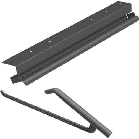 Peka Hosenhalter mit 18 Hosebügel Lina Basic - Hosenhalter + Tärger passend zu Kleiderschränken mit KB 1000mm anthrazit