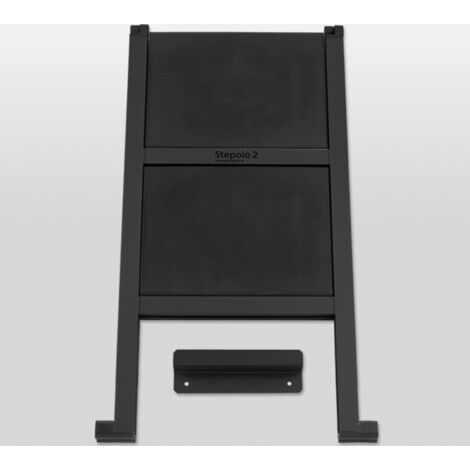 peka Zwei-Trittleiter Stepolo 2 alu schwarz